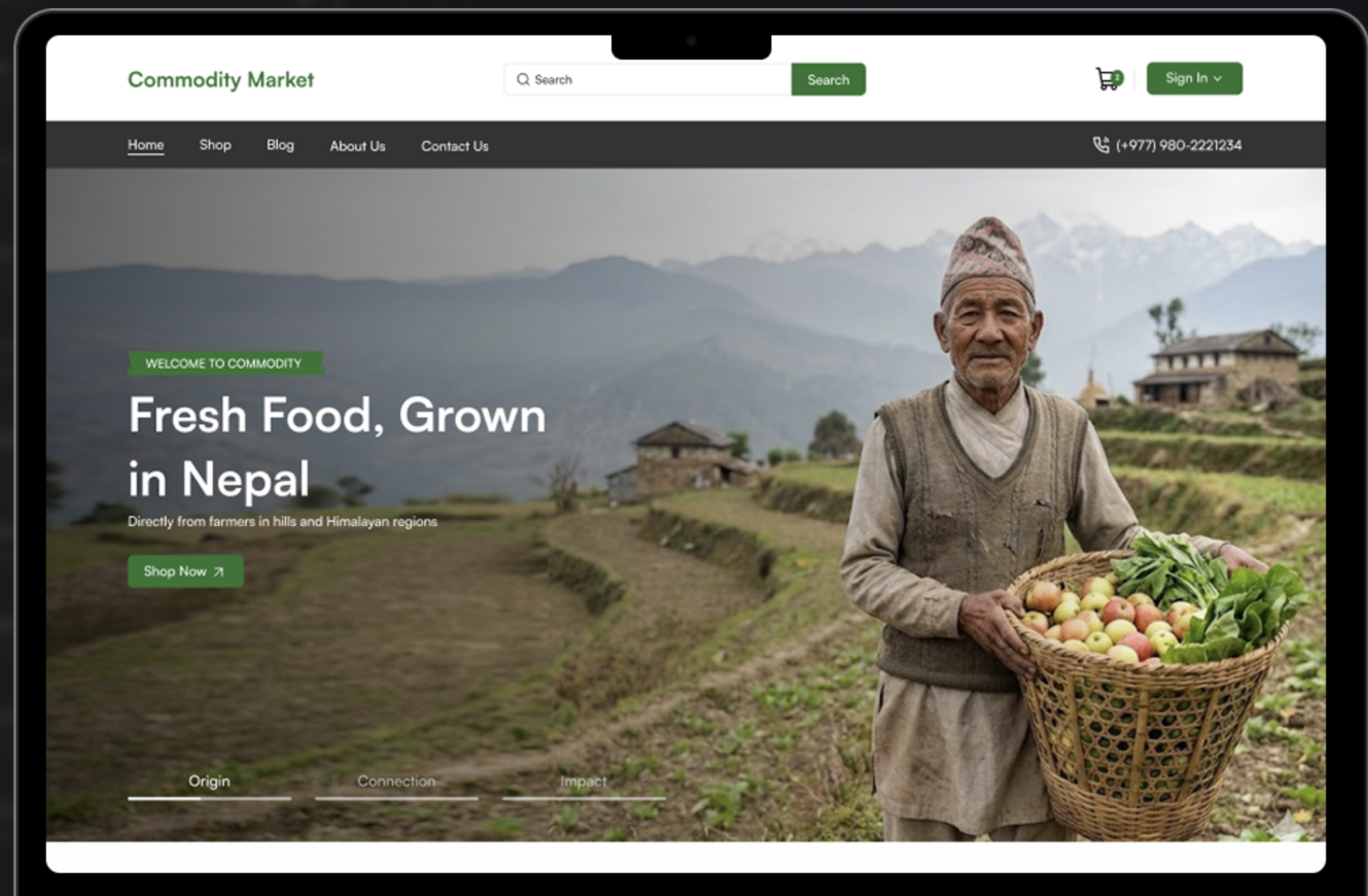 Commodity Marketplace – project preview