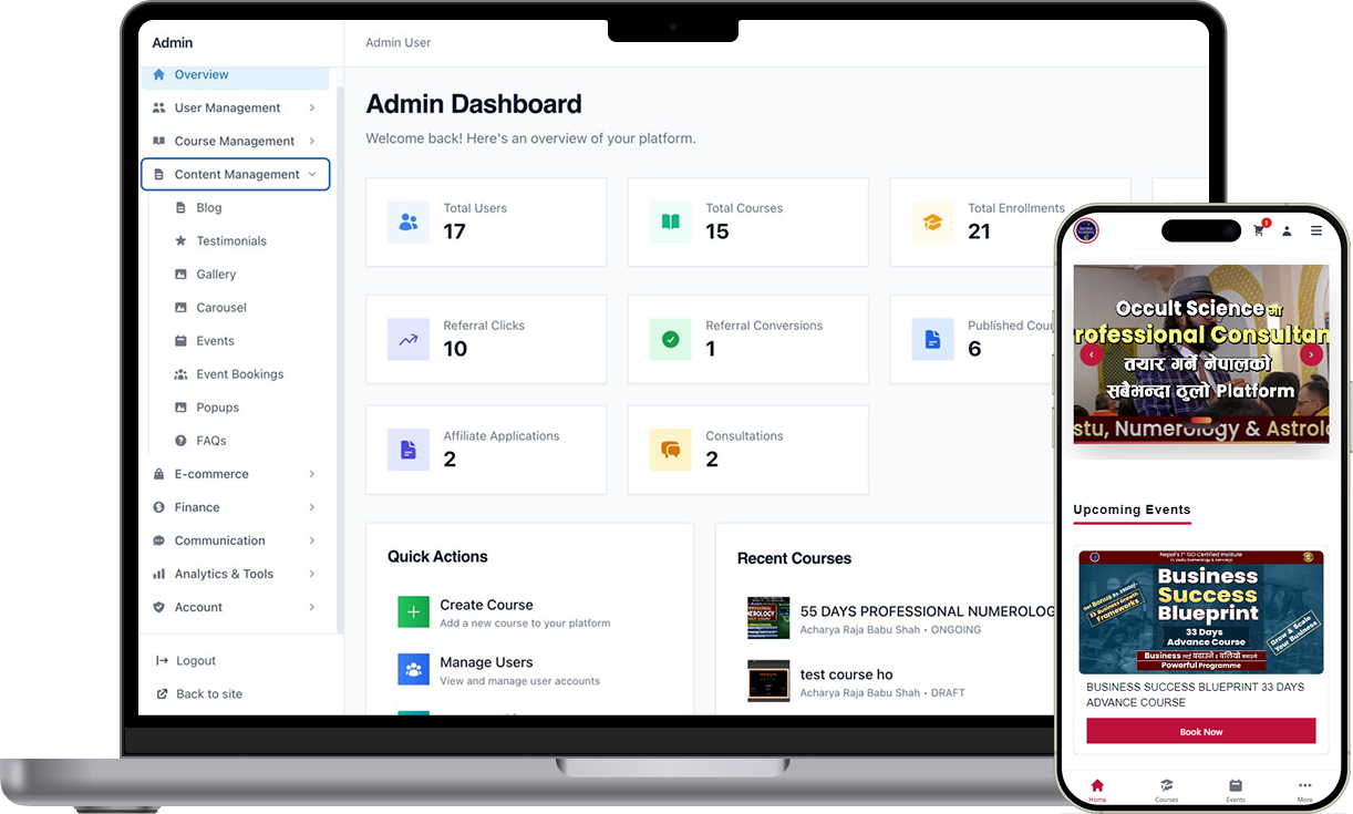 Sanskar Academy LMS – project preview
