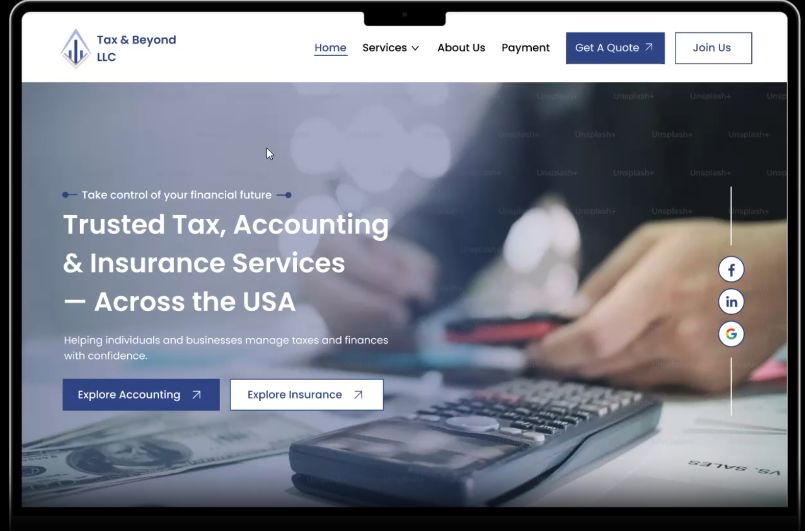 USA Tax Firm CRM screenshot